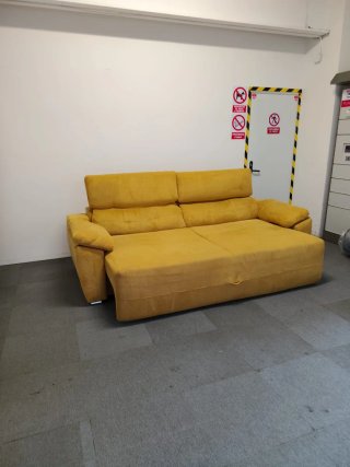 SOFA CAMA TELA AMARILLO