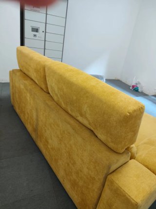 SOFA CAMA TELA AMARILLO