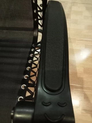 Silla reclinable negra