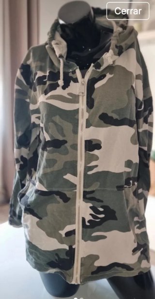 Chaqueta Camuflaje con Cremallera