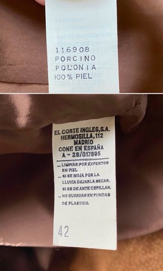 Conjunto Chaqueta y Pantalón Piel