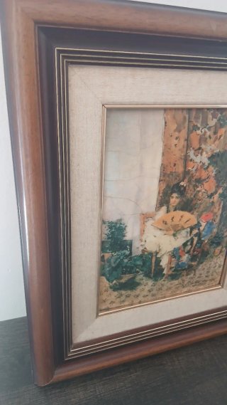 Antiguo cuadro firmado