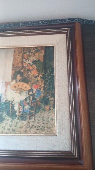 Antiguo cuadro firmado