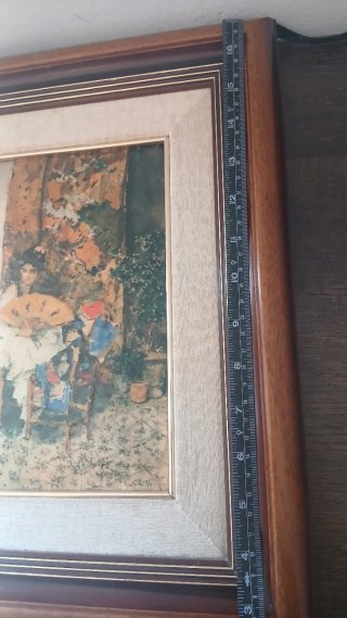 Antiguo cuadro firmado
