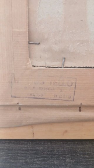 Antiguo cuadro firmado