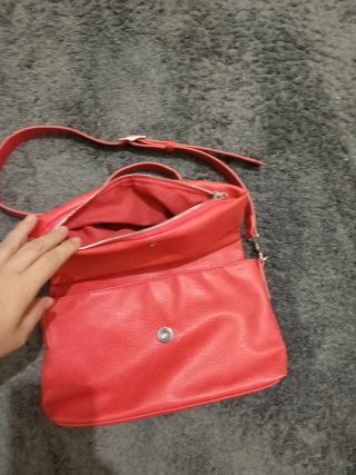 Bolso bandolera coral