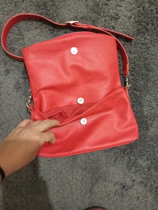 Bolso bandolera coral