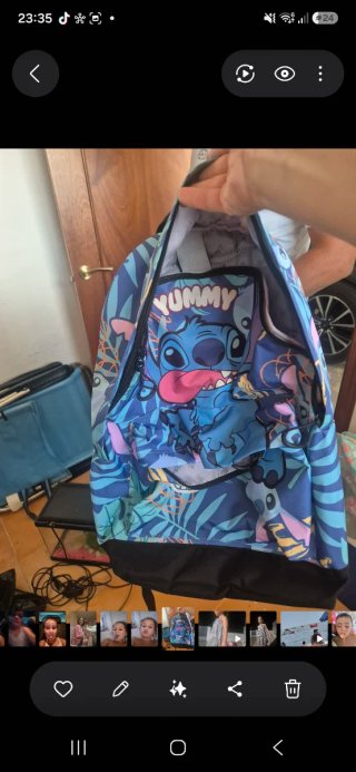 Mochila Stich Yummy nueva