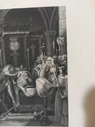 Grabado antiguo Cœur de Lion