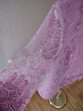 Traje de fiesta rosa talla 48