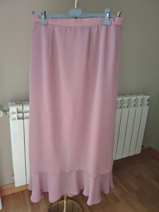 Traje de fiesta rosa talla 48
