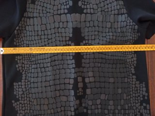 Vestido Zara Negro Estampado Cocodrilo