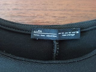 Vestido Zara Negro Estampado Cocodrilo