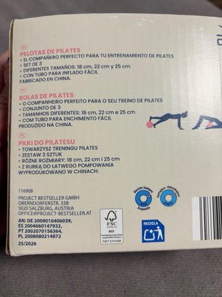 Balones Pilates Crane (3 unidades)