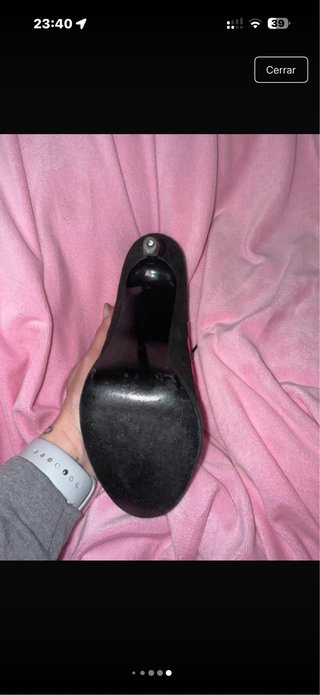 Sandalias de tacón con cordones Talla 39