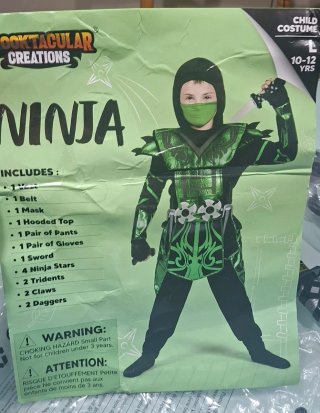 Disfraz Ninja Spooktacular Creations Talla L