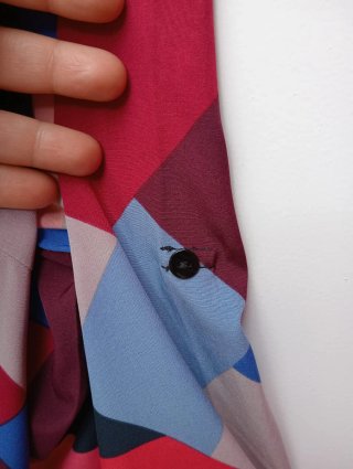 Camisa estampada geométrica Shein Curve- Talla 0XL