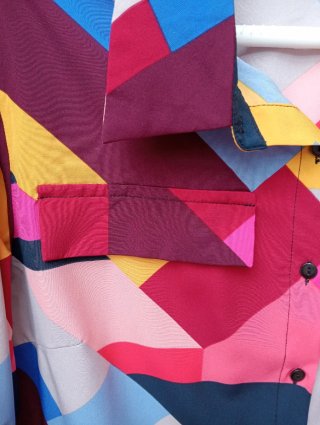 Camisa estampada geométrica Shein Curve- Talla 0XL