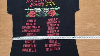 Camiseta Guns N' Roses Mujer Algodón Negra