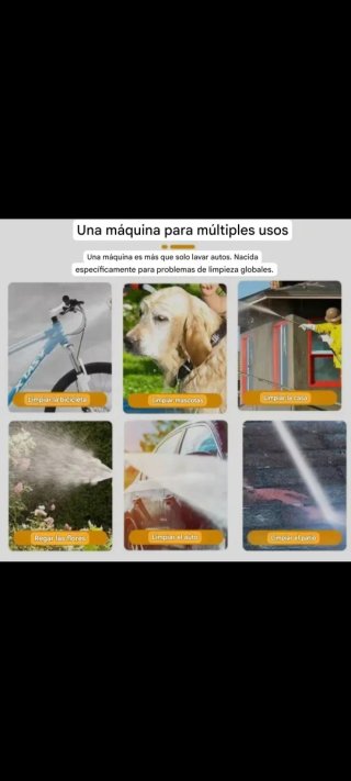 NUEVA! Hidrolimpiadora autónoma Portátil 2Baterias