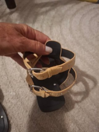 Sandalias romanas planas Asos beige T.38