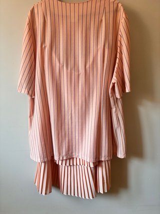 Conjunto vintage salmón blusa y falda talla 52
