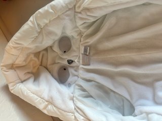 Tutina imbottita bianca neonato/a 1-3 mesi chicco