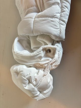 Tutina imbottita bianca neonato/a 1-3 mesi chicco