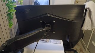 Monitores Gaming Dobles con Brazo Hidráulico