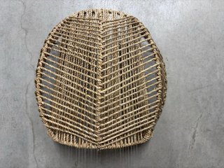 Aplique de pared de yute y mimbre