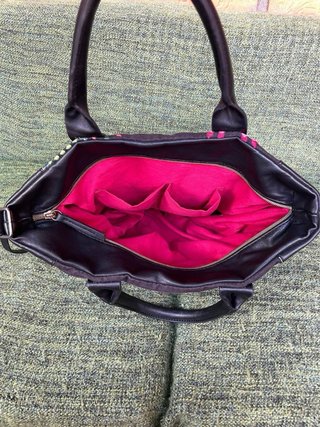 Bolso Desigual Negro Multicolor Bordado