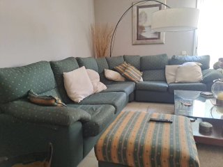 Sofá modular verde a medida