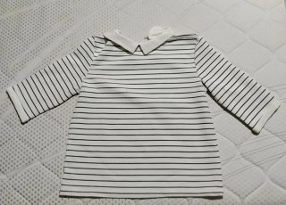 Camiseta rayas cuello Peter Pan