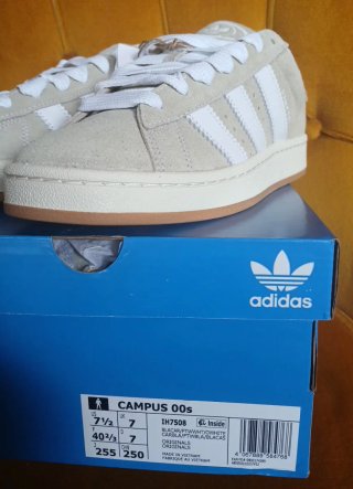Adidas Campus Beige/Blanco Zapatillas Talla 40 2/3