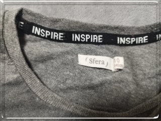 Camiseta gris manga larga Sfera Kids 9-10Y