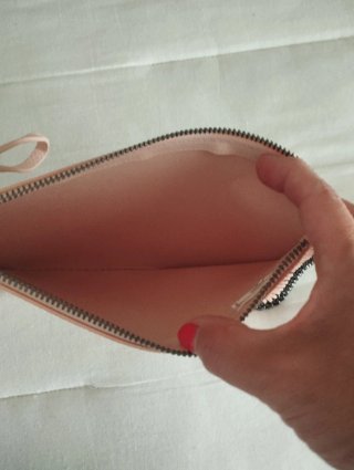 Bolso de mano rosa
