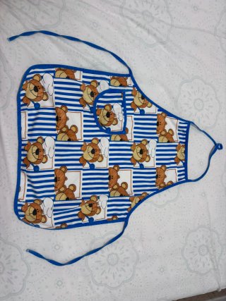 Delantal infantil ositos cocina
