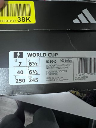Botas Fútbol Adidas World Cup Negras/Rosa