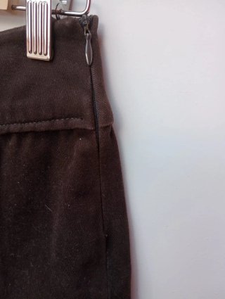 Falda marrón evasé mujer Zara - Talla M