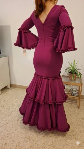 Traje de Flamenca buganvilla TODAS LAS TALLAS