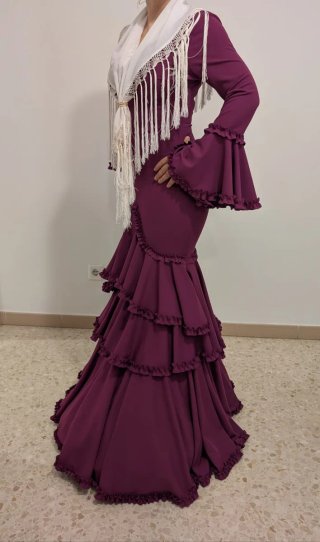Traje de Flamenca buganvilla TODAS LAS TALLAS