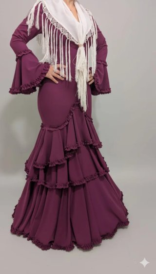 Traje de Flamenca buganvilla TODAS LAS TALLAS