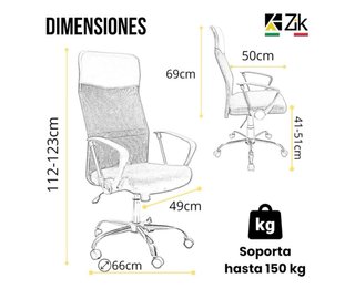 Silla de oficina negra con ruedas