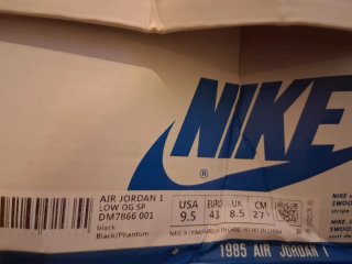 Jordan 1 Low x Travis Scott Talla 43