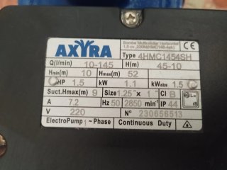 Bomba de agua superficie azul marca Axyra