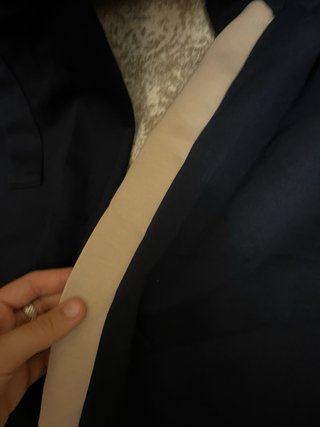 Conjunto chándal azul y beige