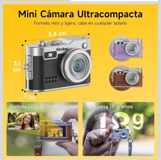Rollei Mini Cámara Digital Marrón/Plata