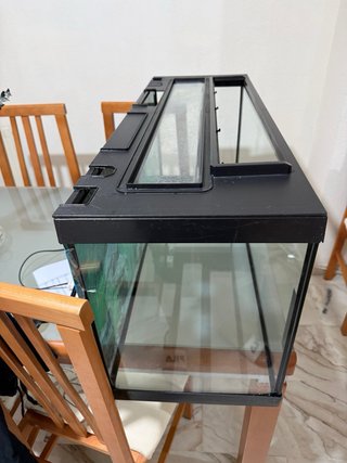 Acuario 120L Negro y Transparente