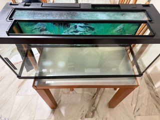 Acuario 120L Negro y Transparente