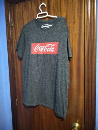 Camiseta Coca-Cola gris talla L